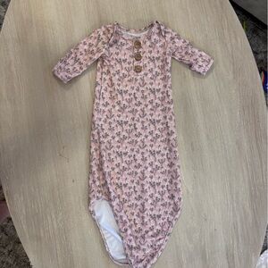 Caden Lane Pink Floral Kids Nightgown